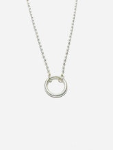 Load image into Gallery viewer, Sterling Rice Bead Hoop Necklace
