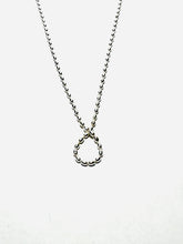 Load image into Gallery viewer, Small Sterling Twist Rice Bead Necklace
