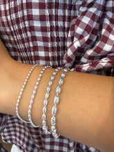 Load image into Gallery viewer, Small Sterling Rice Bead Bracelet
