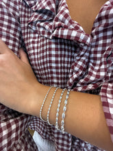 Load image into Gallery viewer, Small Sterling Rice Bead Bracelet
