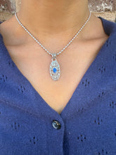 Load image into Gallery viewer, Sterling Silver Southern Gate &amp; Blue Opal Pendant
