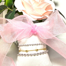Load image into Gallery viewer, Lowcountry Layer | Sterling &amp; 14kt Gold Filled Rice Bead Bracelet Trio
