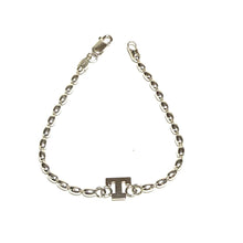 Load image into Gallery viewer, Sterling Charleston Rice Bead Monogram Bracelet
