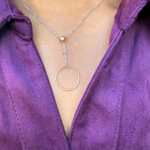 Load image into Gallery viewer, Sterling &amp; 14kt Gold Filled Lariat Necklace
