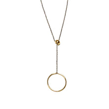 Load image into Gallery viewer, Sterling &amp; 14kt Gold Filled Lariat Necklace
