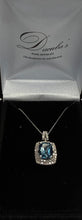 Load image into Gallery viewer, 10kt Gold London Blue Topaz &amp; Diamond Necklace
