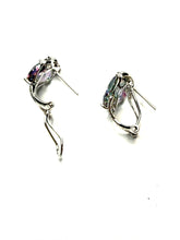 Load image into Gallery viewer, 14kt Gold Mystic Topaz &amp; Diamond Earrings
