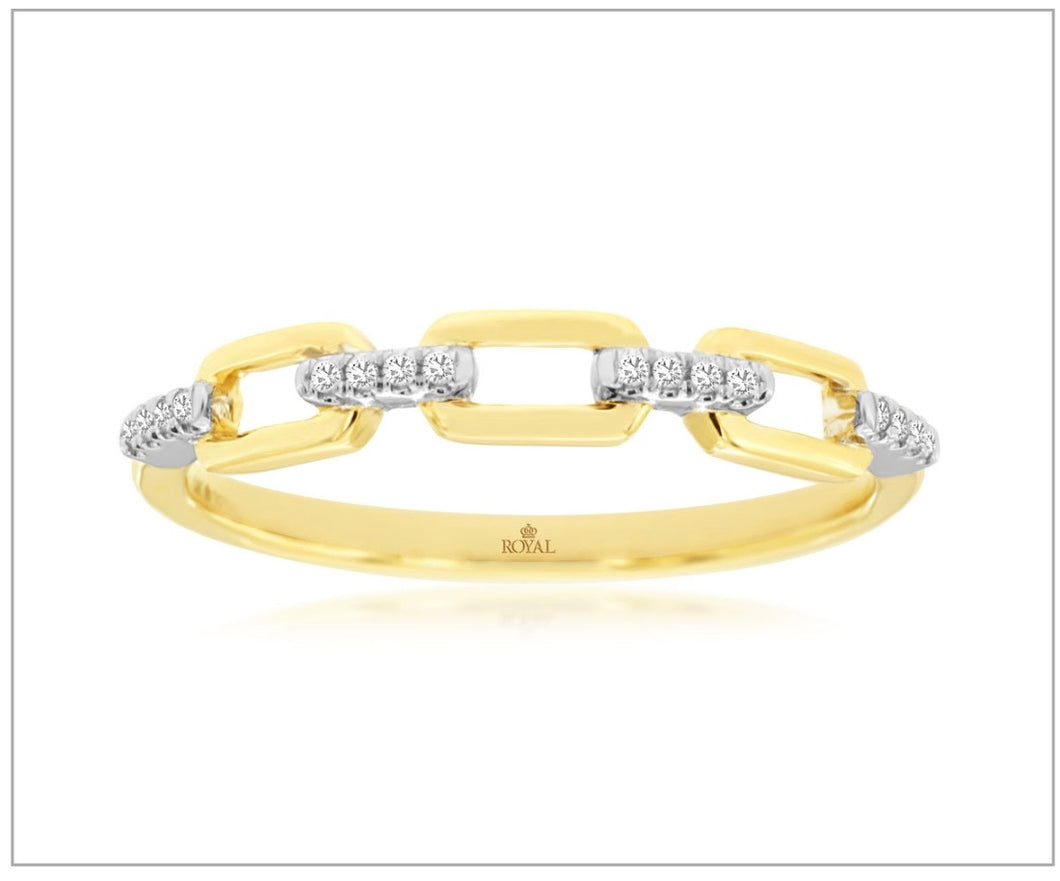 14kt Gold Diamond Band
