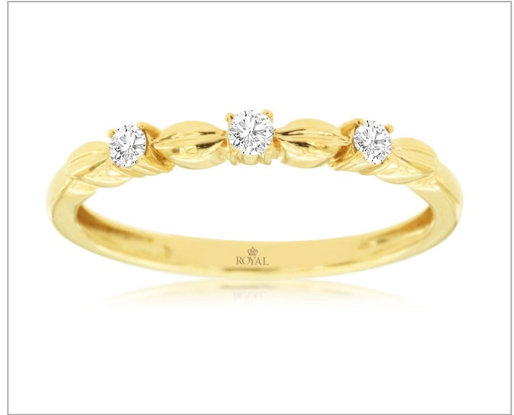 14kt Gold Diamond Band