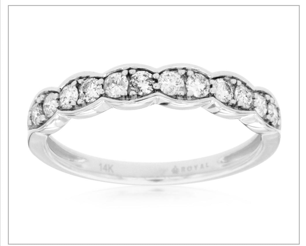 14kt Gold Diamond Band
