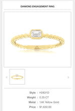 Load image into Gallery viewer, 14kt Gold Diamond Band
