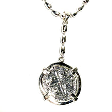 Load image into Gallery viewer, Sterling Atocha Coin Inspired Rice Bead Necklace
