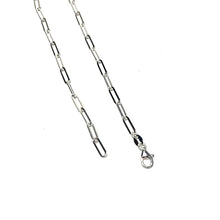 Load image into Gallery viewer, Sterling Blue Topaz &amp; Paperclip Necklace
