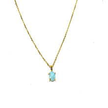 Load image into Gallery viewer, Sterling Vermeil Larimar Necklace
