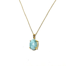Load image into Gallery viewer, Sterling Vermeil Larimar Necklace
