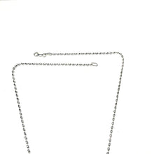 Load image into Gallery viewer, Sterling Reversible Artisan Gate &amp; Rice Bead Toggle Necklace
