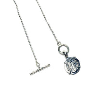 Load image into Gallery viewer, Sterling Replica Atocha Coin &amp; Rice Bead Toggle Necklace (SM)

