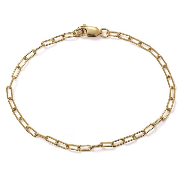 Gold Filled Smooth Paper Clip Bracelet