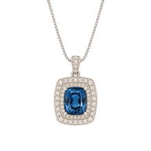Load image into Gallery viewer, 10kt Gold London Blue Topaz &amp; Diamond Necklace

