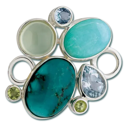 SS ROCK GARDEN TURQUOISE CLASP