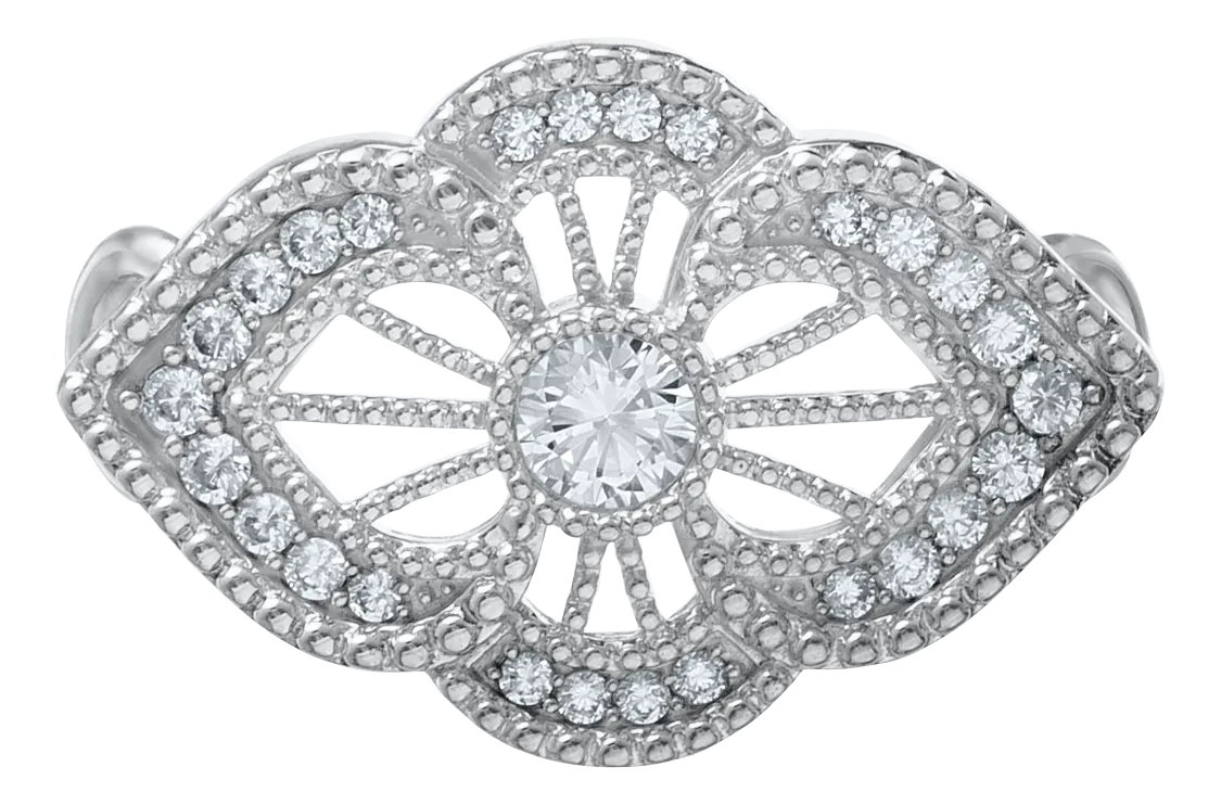 SS RHAPSODY WING CLASP-WHITE – Dacuba's Fine Jewelry