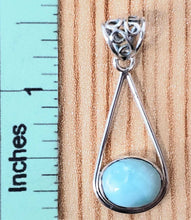 Load image into Gallery viewer, *Sterling Oval Larimar Necklace
