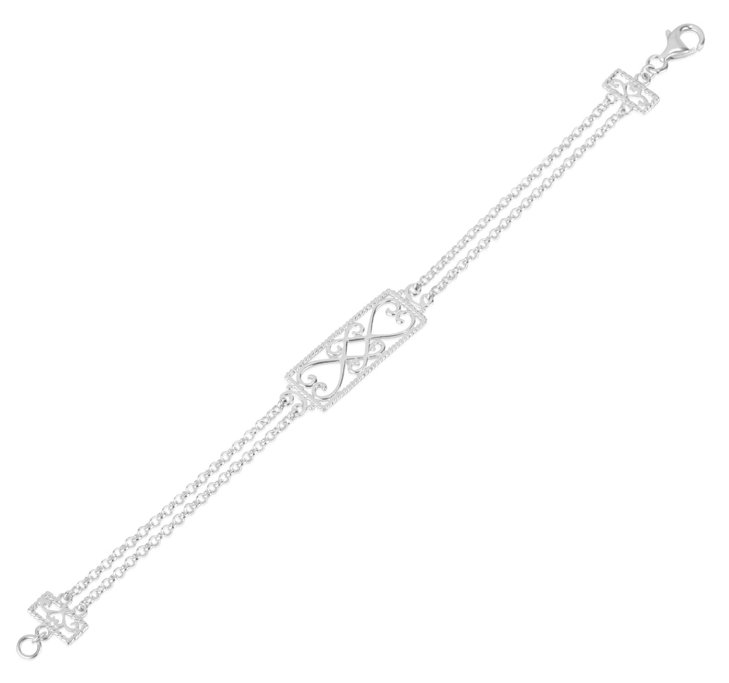 Southern Gates® Double Chain Scroll Bracelet Terrace Ser