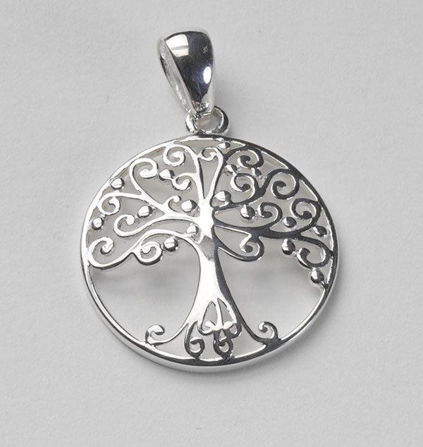 Southern Gates Sterling Silver Medium Southern Oak tree Pendant