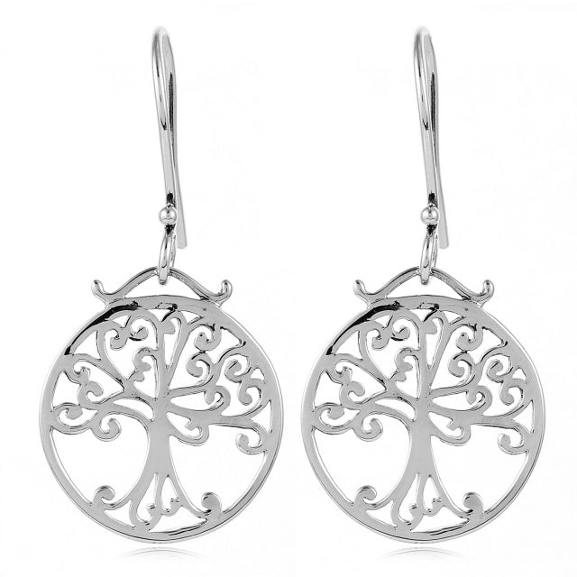 Southern Gates® Southern Oak Tree Flat Round Earrings