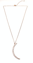 Load image into Gallery viewer, Sterling Rose Gold Vermeil &quot;Moon&quot; Necklace
