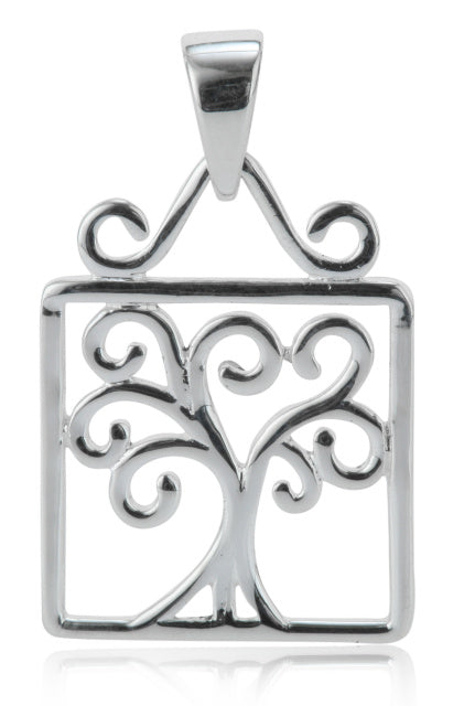 Southern Gates® Southern Oak Tree Small Square Pendant