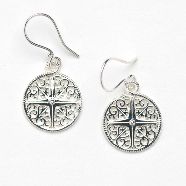 Southern Gates® Harbor Series Compass Earrings