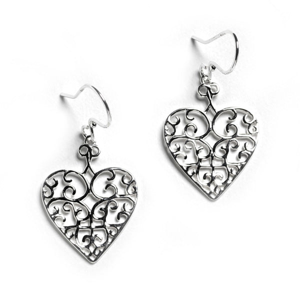 Southern Gates® Holiday Flat Heart Earrings