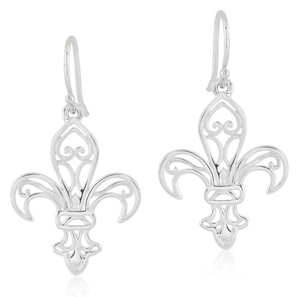 Southern Gates® Scroll Fleur De Lis Earring  Courtyard Series