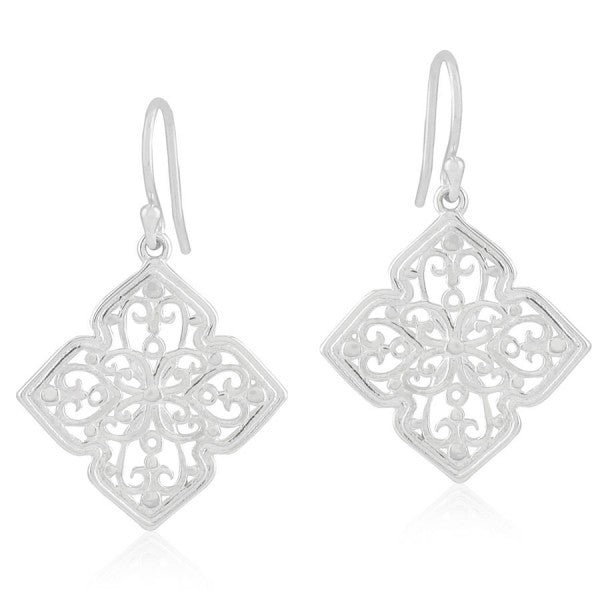 Southern Gates® Four Petal Scroll Earring Courtyard Series