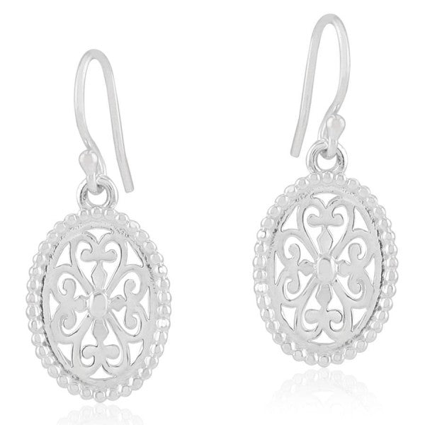 Southern Gates® Beaded Oval Heart Scroll Earring Inspiration Series