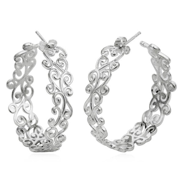 Southern Gates® Filigree Hoop Earring Courtyard Series