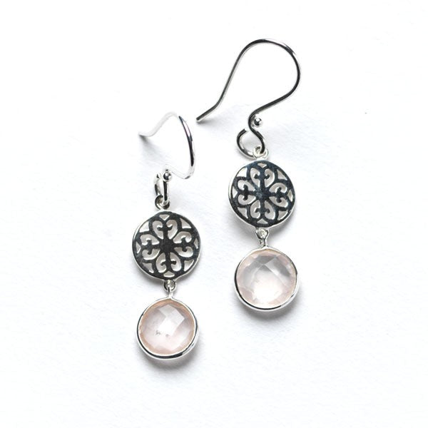 Southern Gates® Dangle Earring with Rose Quartz Inspiration Series