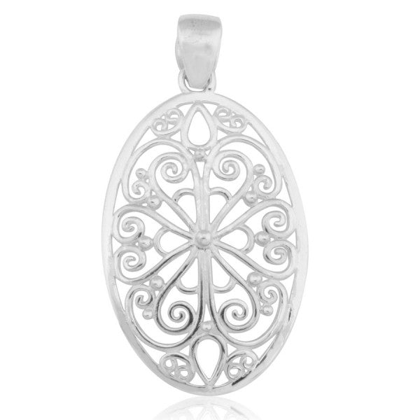 Southern Gates® Oval Flower Filigree Pendant Ornamental Series