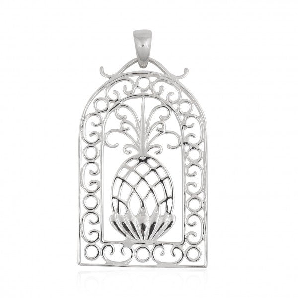 Southern Gates® Scroll Framed Pineapple Pendant Lowcountry Series