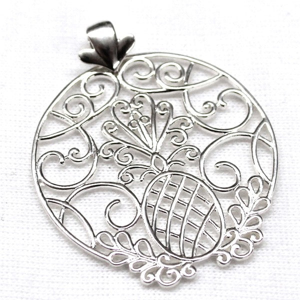 Southern Gates® Round Pineapple Scroll Pendant Lowcountry Series