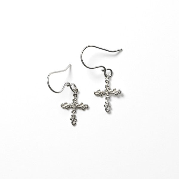 Southern Gates® Scrolling Vine Cross Earrings Inspiration Series