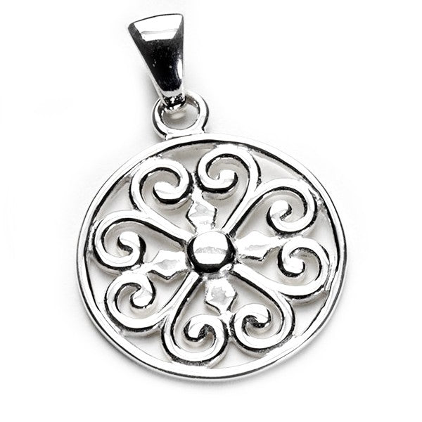 Southern Gates® Large Round Heart Scroll Pendant Inspiration Series