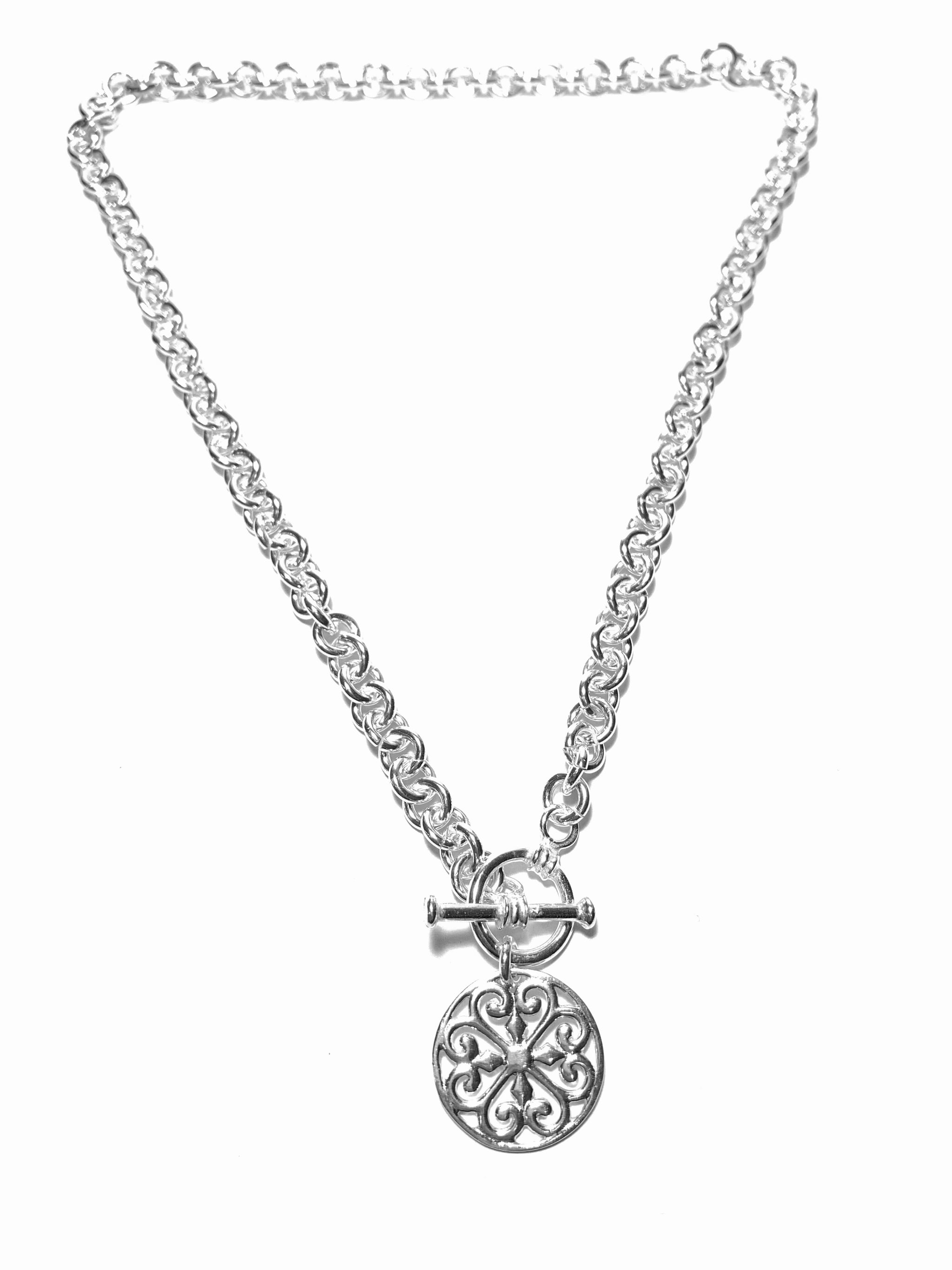 Custom Sterling Silver "Tiffany" style necklace1